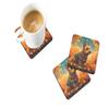 Caroline's Treasures Australian Terrier Terrier Fall Foam Coaster Set of 4 Cup Coasters for Indoor and Outdoor, Coaster for Tabletop Protection, Anti Slip, Mouse pad Material view 2