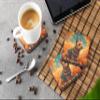 Caroline's Treasures Australian Terrier Terrier Fall Foam Coaster Set of 4 Cup Coasters for Indoor and Outdoor, Coaster for Tabletop Protection, Anti Slip, Mouse pad Material view 3