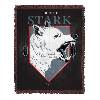 Northwest Game of Thrones Woven Jacquard Throw Blanket, 46" x 60", House of Stark