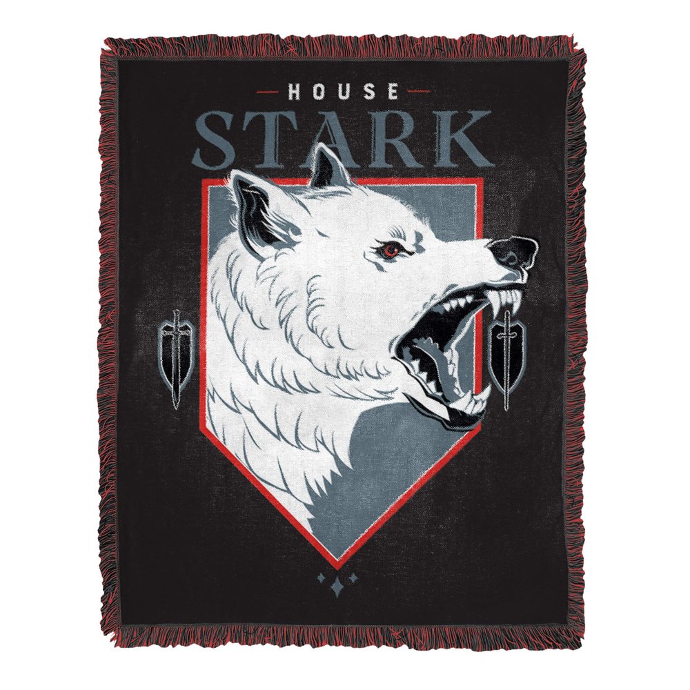 Northwest Game of Thrones Woven Jacquard Throw Blanket, 46" x 60", House of Stark