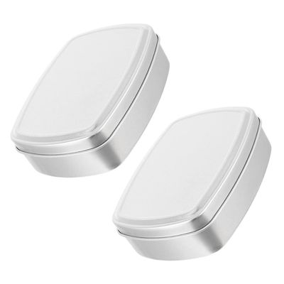 STOBAZA 2pcs Aluminum Soap Storage Jars Versatile Holder for Soap Cards Jewelry More Compact Lightweight Storage Case for Travel Gym Camping and Daily Use