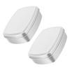 STOBAZA 2pcs Aluminum Soap Storage Jars Versatile Holder for Soap Cards Jewelry More Compact Lightweight Storage Case for Travel Gym Camping and Daily Use view 1