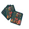 Caroline's Treasures Welsh Terrier Christmas Foam Coaster Set of 4 Cup Coasters for Indoor and Outdoor, Coaster for Tabletop Protection, Anti Slip, Mouse pad Material view 1