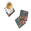 Caroline's Treasures Welsh Terrier Christmas Foam Coaster Set of 4 Cup Coasters for Indoor and Outdoor, Coaster for Tabletop Protection, Anti Slip, Mouse pad Material view 2
