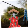 Balacoo 2Pcs pet hanger cat clothes hangers doll small hangers for dog clothes clip hanger pet apparel hangers dog apparel hangers dog coat hangers pet clothes rack baby wooden wig view 4