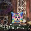 Caroline's Treasures DAC2571PW1414 Westie Hippie Dawg Fabric Decorative Pillow Machine Washable, Indoor Outdoor Decorative Pillow for Couch, Bed or Patio, 14Hx14W view 3