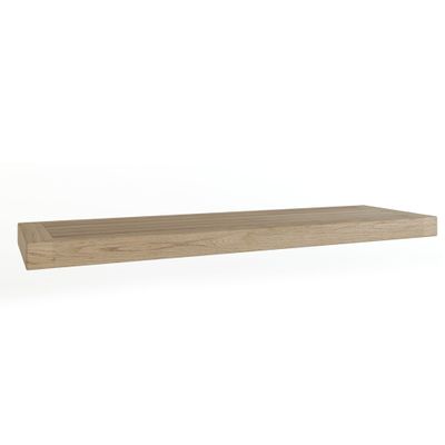 AquaTeak 30" Moa-Mist Floating Gray Teak Wall Shelf - 30 Inch