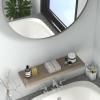 AquaTeak 30" Moa-Mist Floating Gray Teak Wall Shelf - 30 Inch view 2