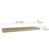 AquaTeak 30" Moa-Mist Floating Gray Teak Wall Shelf - 30 Inch view 3
