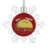 Backwards is Taco Cat Snowflakes Ornaments for Christmas Tree Decoration Glittered Snowflakes Hanging Pendants view 1