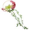 GANAZONO Hanging Simulated Wreath for Indoor and Outdoor Decor Greenery Garland for Wedding and Party Decoration view 1