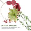 GANAZONO Hanging Simulated Wreath for Indoor and Outdoor Decor Greenery Garland for Wedding and Party Decoration view 2
