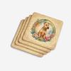 Caroline's Treasures Lakeland Terrier and Flowers Foam Coaster Set of 4 Cup Coasters for Indoor and Outdoor, Coaster for Tabletop Protection, Anti Slip, Mouse pad Material view 4