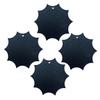ABOOFAN 4pcs Halloween Non- Silicone Heat Placemats Web Design for Table for Cutlery and Cups Decorative Insulation Pads Black view 1
