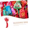 Antique Purse Chinese Empty Chinese Sachet Bags car Dashboard Ornament Hanfu Costume Accessories fengshui Charms Small vases for Flowers red Sachet Pouch Nylon Drawstring view 2