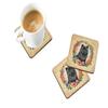 Caroline's Treasures Black Chow Chow and Flowers Foam Coaster Set of 4 Cup Coasters for Indoor and Outdoor, Coaster for Tabletop Protection, Anti Slip, Mouse pad Material view 2