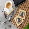 Caroline's Treasures Black Chow Chow and Flowers Foam Coaster Set of 4 Cup Coasters for Indoor and Outdoor, Coaster for Tabletop Protection, Anti Slip, Mouse pad Material view 3