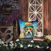 Caroline's Treasures DAC2457PW1414 Bearded Collie Hippie Dawg Fabric Decorative Pillow Machine Washable, Indoor Outdoor Decorative Pillow for Couch, Bed or Patio, 14Hx14W view 3