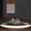 4.33" Color Change Tea Pet Home Decoration Resin Golden Fish Zisha Lotus Leaf view 3