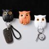 Owl Key Holder, Night Owl Key Holder, Magnetic Owl Key Holder, Owl Key Chain Holder, Key Chain Ring Holder for Wall, Automatic Open Close Eyes Keychain Hooks Magnetic Wall Mount (A1PCS) view 2