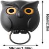 Owl Key Holder, Night Owl Key Holder, Magnetic Owl Key Holder, Owl Key Chain Holder, Key Chain Ring Holder for Wall, Automatic Open Close Eyes Keychain Hooks Magnetic Wall Mount (A1PCS) view 3