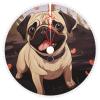 Cute Pug Christmas Tree Skirt with Pom Trim Christmas Tree Mat Xmas Tree Skirt Ornaments Soft Xmas Tree Holiday Ornaments Christmas Tree Decorations for Home Party view 1