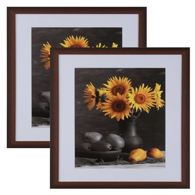 Picture Frames Set of 2. 1-1/8" Polystyrene Modern Cherry 11x16 Wholesaleartsframes-com 313-VIII Series Made in USA