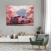 FeoYoed Car Tapestry Wall Hanging Decor Wall Art for Bedroom Living Room Dorm Picnic Japan Jdm Car R34 Pink Cherry Tree Mount Fuji 30"x40" view 4