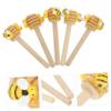 Abaodam 5pcs Bee Show Rack Honey Dipper Decor Wooden Sign Tabletop Centerpiece Tiered Tray Wood Sign Festival Tiered Tray Decors Honey Combs Decor Abs Household Crafts view 3