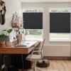 MiLin Top Down Bottom Up Cordless Cellular Shades No Tools No Drill Blinds for Windows Shades for Indoor Windows Door Blinds - 100% Blackout Black 21 1/4" W x 64" H view 2