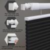 MiLin Top Down Bottom Up Cordless Cellular Shades No Tools No Drill Blinds for Windows Shades for Indoor Windows Door Blinds - 100% Blackout Black 21 1/4" W x 64" H view 3