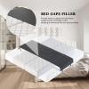 VURETO Bed Bridge, Twin to King Converter Kit, Mattress Gap Filler, Split King Gap Filler for Adjustable Bed, Stop Bed from Sliding (Color : Black, Size : 7.5ft*1.6ft) view 4