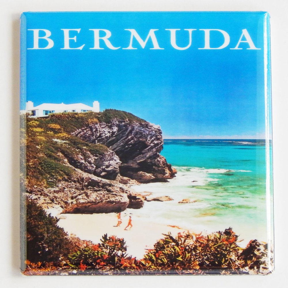 Bermuda Travel Poster Fridge Magnet (2.5 x 3.5 inches)