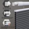 MiLin Top Down Bottom Up Cordless Cellular Shades No Tools No Drill Blinds for Windows Shades for Indoor Windows Door Blinds - 100% Blackout Haze Gray 46 3/4" W x 64" H view 3