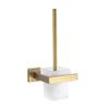 NevStp Gold Brushed Bathroom Accessories Hardware Towel Bar Rail Toilet Paper Holder Towel Rack Hook Soap Dish Toilet Brush,toilet brush view 1