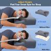 Adjustable CPAP Pillow for Side & Back Sleepers Reduce Mask Air Leaks & Pressure, Cervical Memory Foam Neck Support with 2cm Removable Insert, Cooling Washable Cover Fits Full Face & Nasal Masks view 2