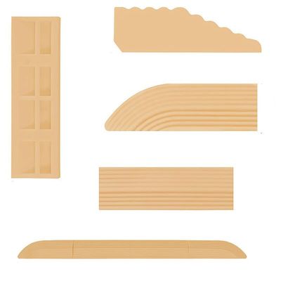 Sytalin Household Threshold Bars Step Threshold Ramp Mat Door Sill Scuff Plate Slope Strip Auxiliary Compatible with Roborock Xiaomi Ecovacs Eufy Vacuum Cleaner Replacement Parts (Yellow)