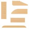 Sytalin Household Threshold Bars Step Threshold Ramp Mat Door Sill Scuff Plate Slope Strip Auxiliary Compatible with Roborock Xiaomi Ecovacs Eufy Vacuum Cleaner Replacement Parts (Yellow) view 1
