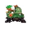 BytheM Sculpture Tabletop Wealth Lucky Golden Toad Decoration Money Frog Living Room Decoration Three-Legged Toad Office Cashier Desk Decoration Crafts Decor (Size : M) view 1