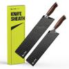 Knife Sheaths for Kitchen Knives 8"-12" Universal Knife Edge Guards Set | Cover with Extra Strength | BPA-Free Guards | Non-toxic and Food Safe (2 Pcs) view 1