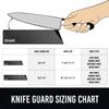 Knife Sheaths for Kitchen Knives 8"-12" Universal Knife Edge Guards Set | Cover with Extra Strength | BPA-Free Guards | Non-toxic and Food Safe (2 Pcs) view 4