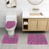 Bathroom Rug Set - Soft and Durable 3-Piece Bath Mat Set - Perfect for Bathroom, Vanity, and Guest Suites Cute Leopard view 3