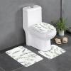 Bathroom Rug Set - Soft and Durable 3-Piece Bath Mat Set - Perfect for Bathroom, Vanity, and Guest Suites Eucalyptus Leaves view 1
