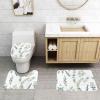 Bathroom Rug Set - Soft and Durable 3-Piece Bath Mat Set - Perfect for Bathroom, Vanity, and Guest Suites Eucalyptus Leaves view 3