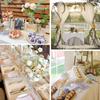 10 Pack Beige Cream Cheesecloth Table Runner 35x120 Inches, Summer Farmhouse Rustic 10ft Gauze Cheese Cloth Table Runner for Wedding Banquets Bridal Shower Birthday Party Home Decor view 4
