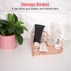 DULRLLY Metal Wire Storage Basket Heart Shape Storage Basket Desktop Organizer Container Multifunctional Small Organizer Bins Makeup Drawer Organizer Trays for Bathroom, Office,Entryway(Rose Gold) view 2