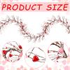 Yuxung Valentine's Day Garland with 30 Fairy Lights 4.5ft Pip Berry Cherry Blossom Garland LED Christmas Lights for Valentine's Day Wedding Party (Red, Pink) view 2