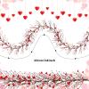 Yuxung Valentine's Day Garland with 30 Fairy Lights 4.5ft Pip Berry Cherry Blossom Garland LED Christmas Lights for Valentine's Day Wedding Party (Red, Pink) view 3