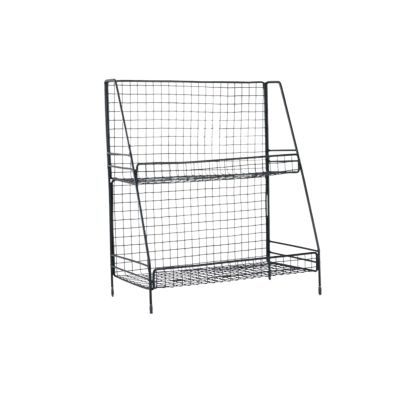 GUERNSEY Stackable Fruit Vegetable Storage Cart Grid Kitchen Storage Rack Storage Rack Cosmetic Basket Metal Spice Rack Bathroom Rack Desktop Storage Rack Fruit Basket for Kitchen
