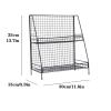 GUERNSEY Stackable Fruit Vegetable Storage Cart Grid Kitchen Storage Rack Storage Rack Cosmetic Basket Metal Spice Rack Bathroom Rack Desktop Storage Rack Fruit Basket for Kitchen view 2